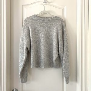 & Other Stories Mohair Wool Blend Grey Sweater